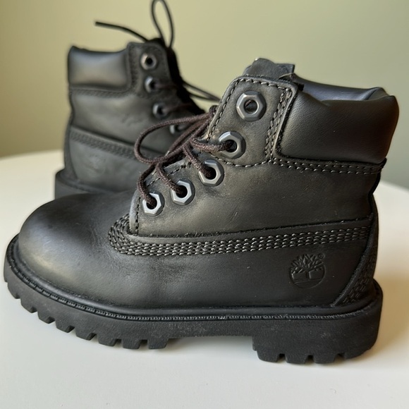 Timberland Classic 5 Eye Lace Up Boots Leather Waterproof Primaloft Toddler 7 - Picture 3 of 12